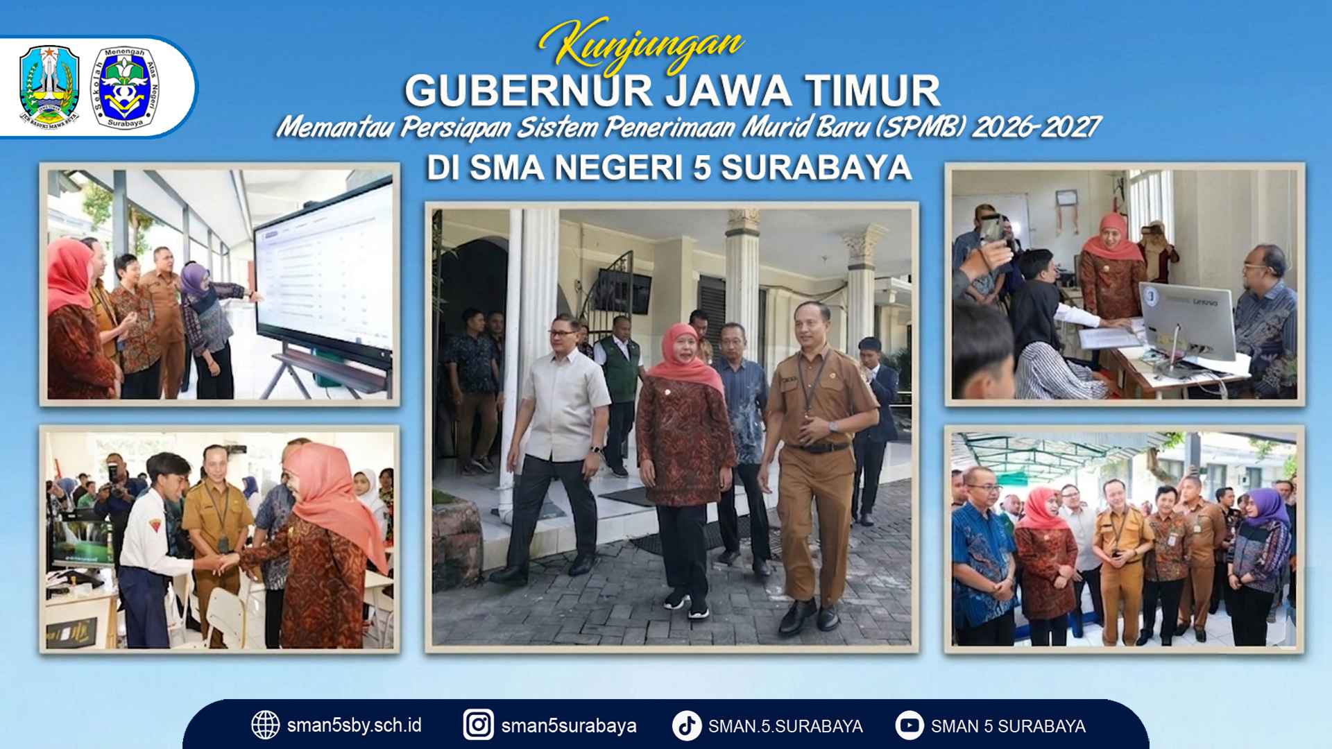 Kunjungan Gubernur Jatim dalam Rangka Persiapan SPMB 2026
