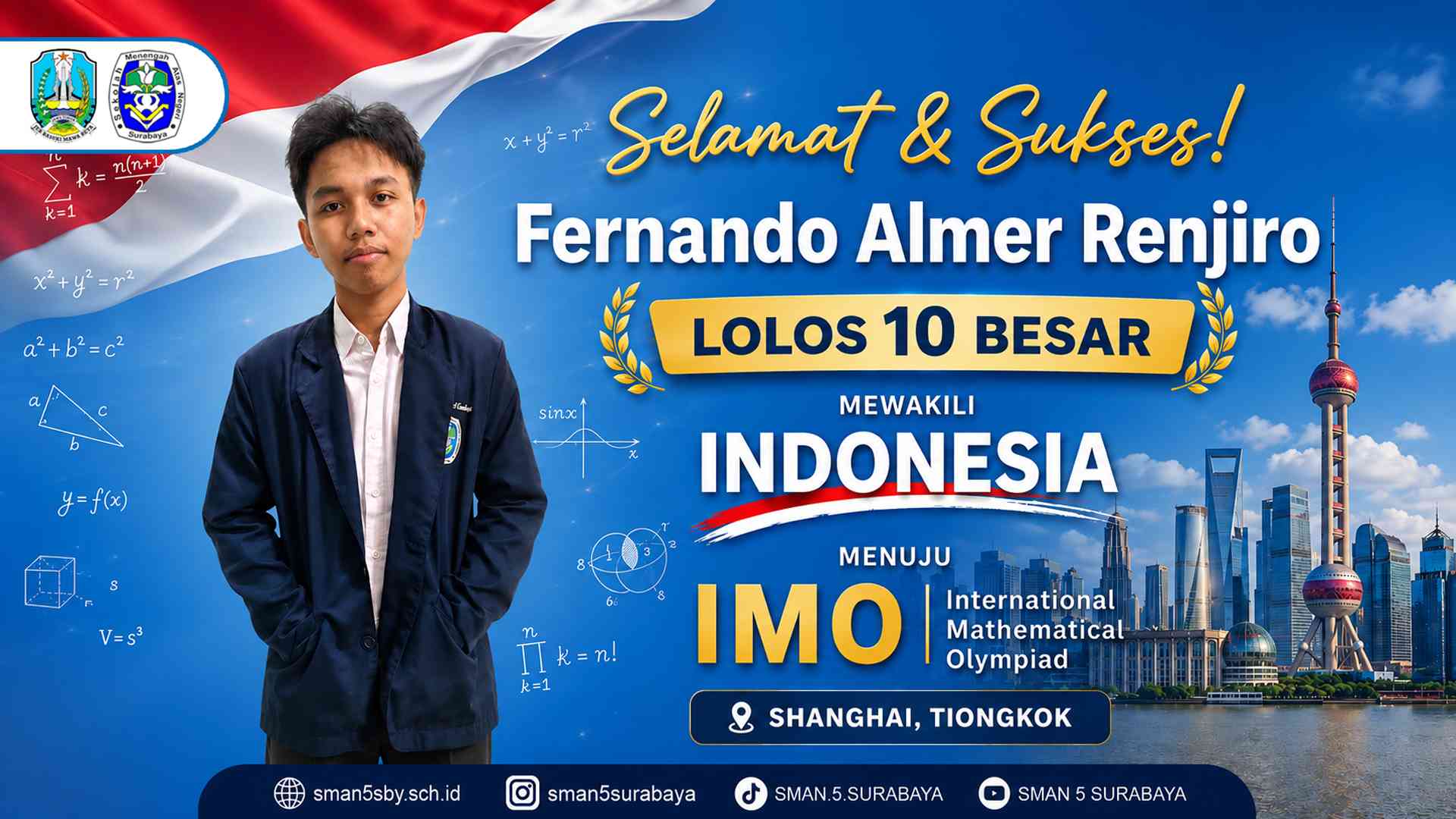 Masuk 10 Besar Menuju Olimpiade Internasional di Tiongkok