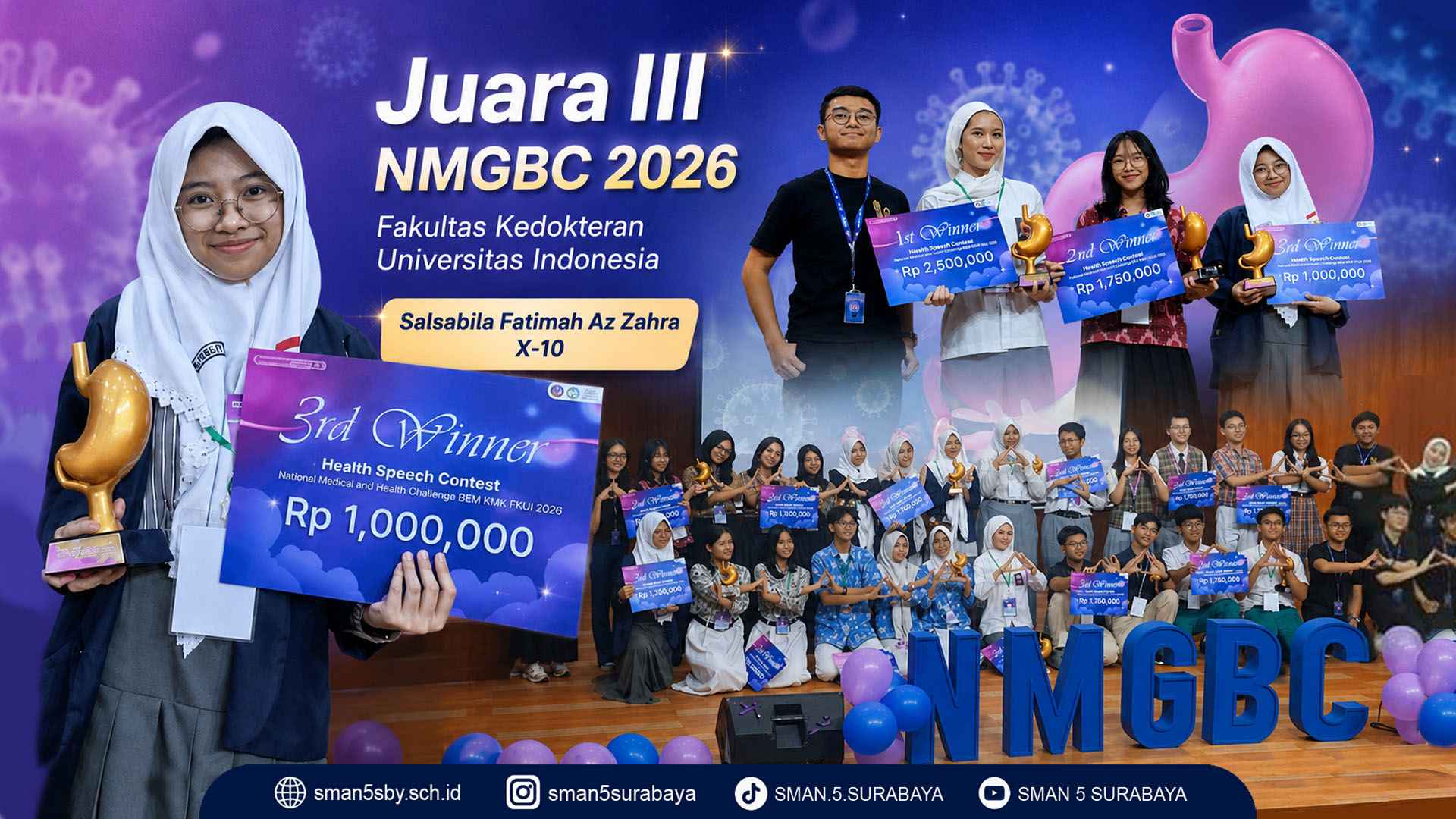 Juara 3 NMGBC 2026 di FK UI