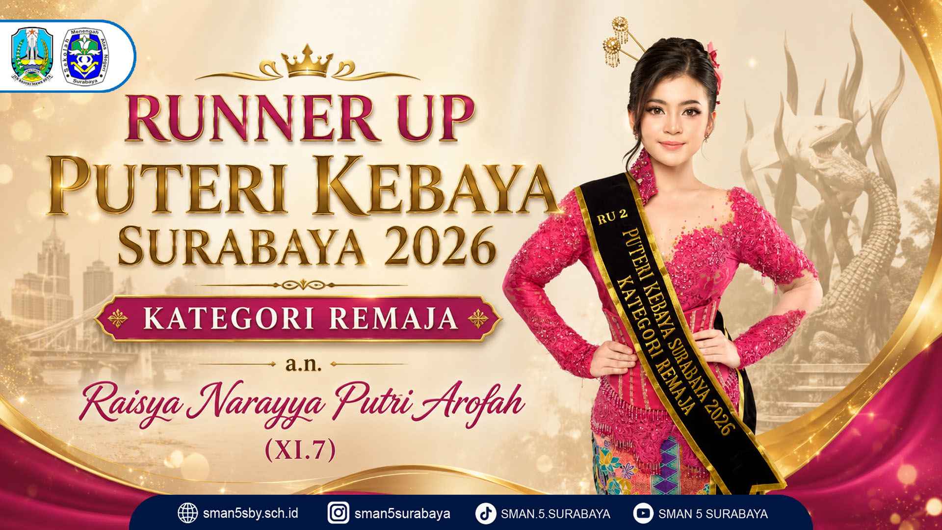 Runner Up Puteri Kebaya Surabaya 2026