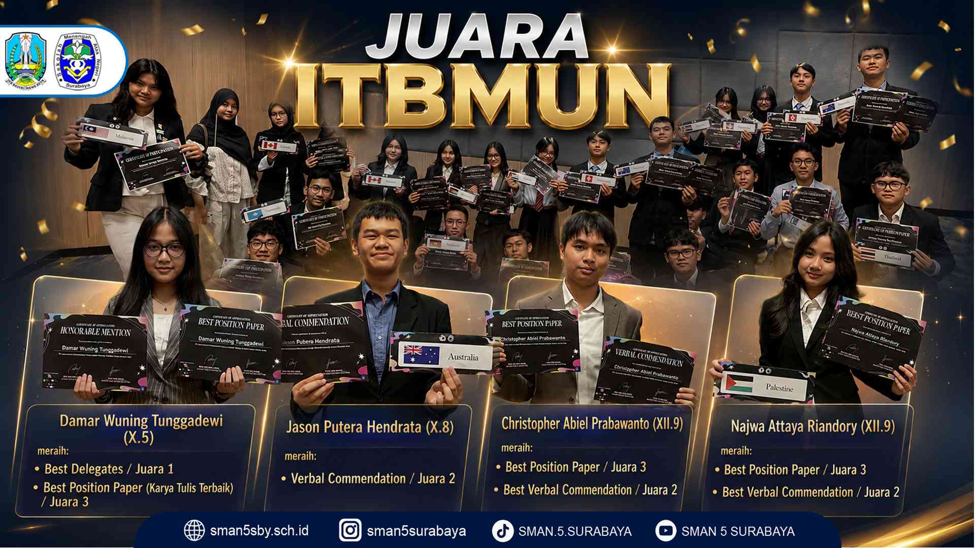 Juara di ITB Model United Nations 2026