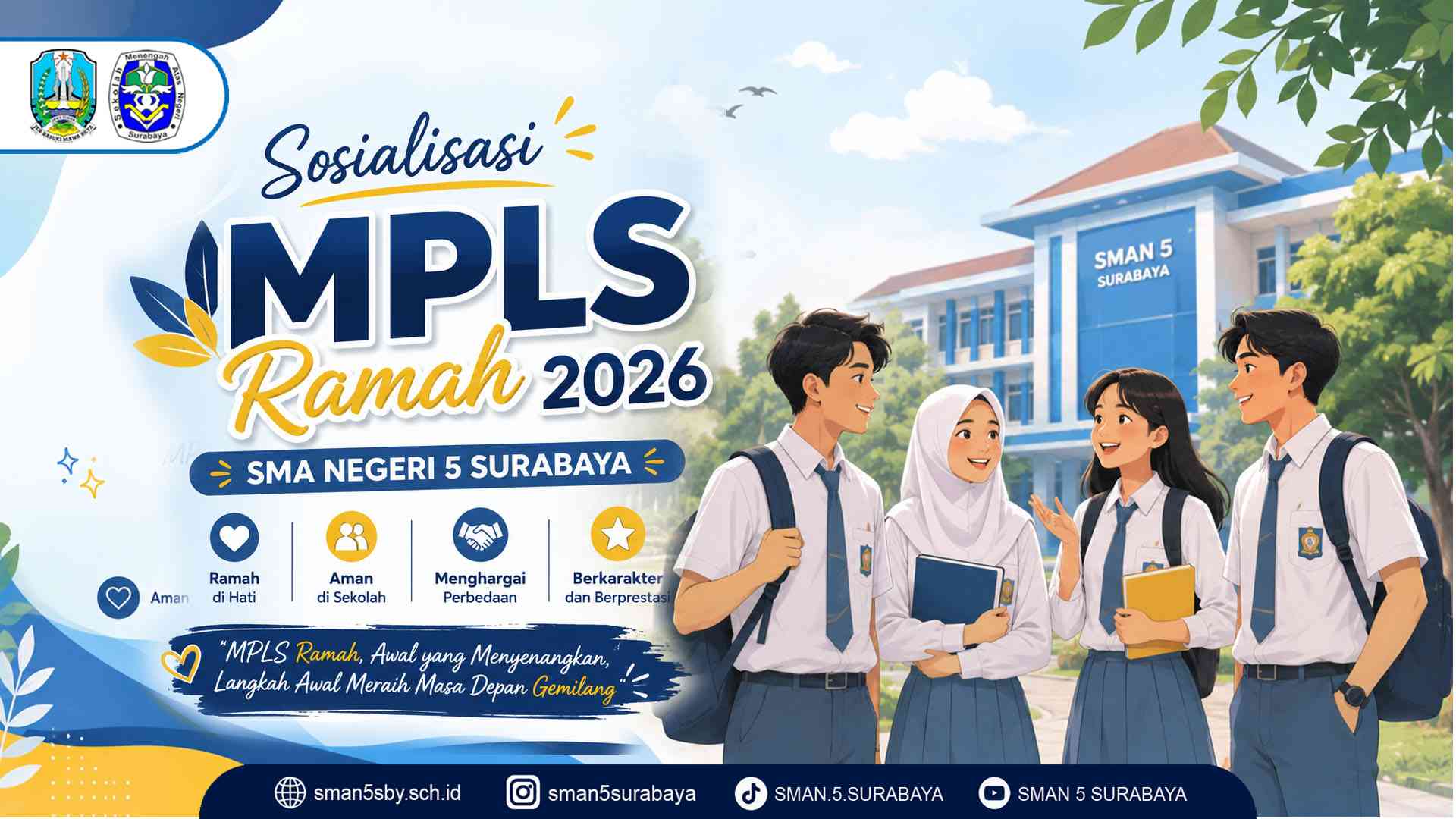 Sosialisasi MPLS Ramah 2026 di SMA Negeri 5 Surabaya