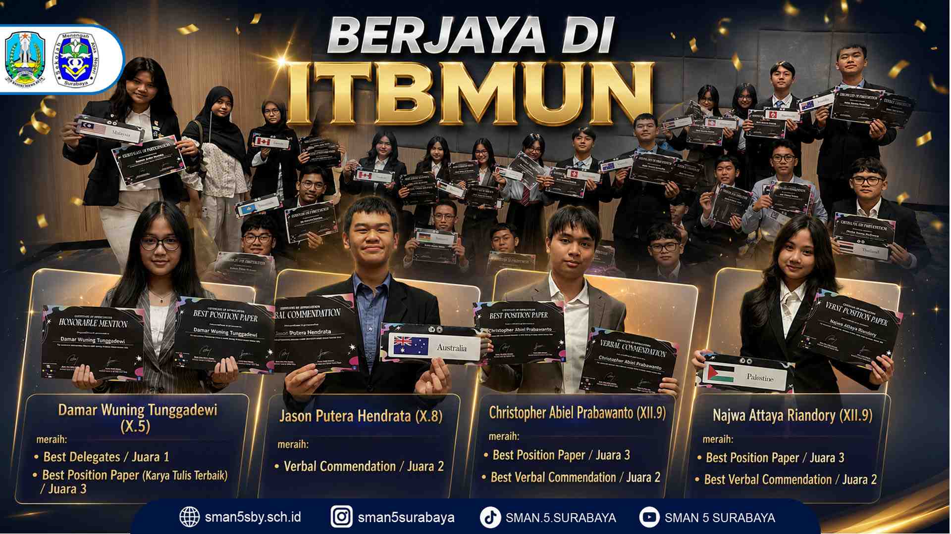 Juara di ITB Model United Nations 2026