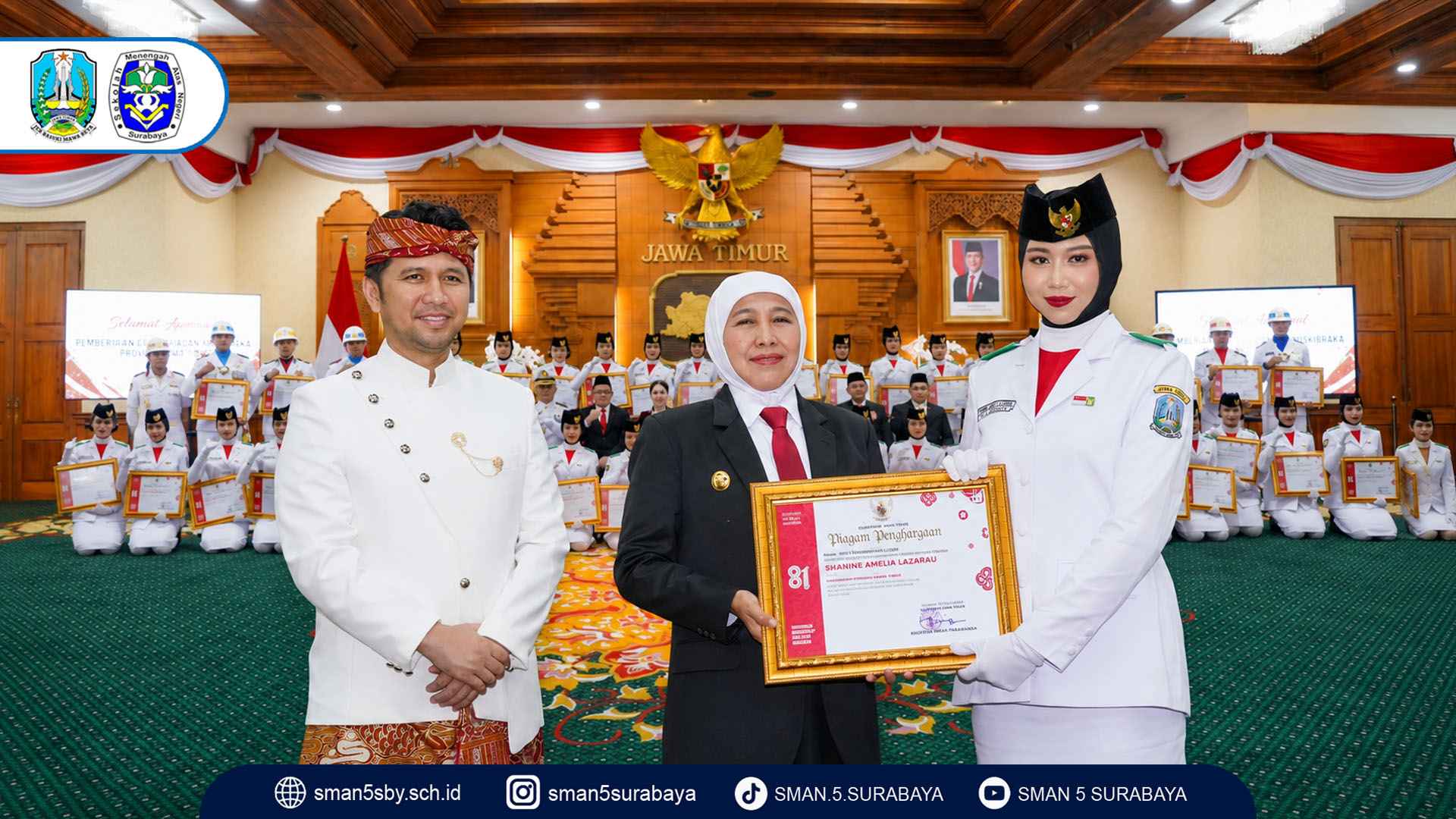 Meraih Apresiasi di Malam Paskibraka Jatim 2026