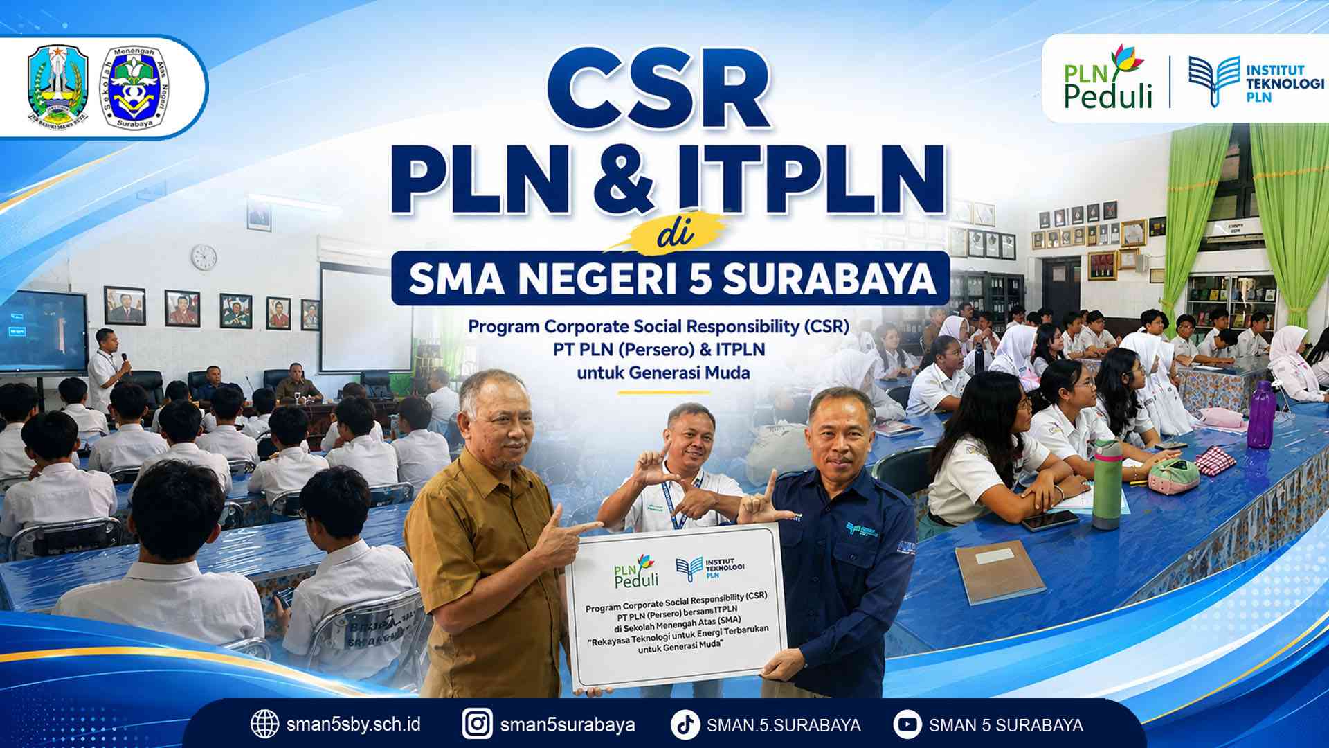 CSR PT PLN & ITPLN di SMA Negeri 5 Surabaya