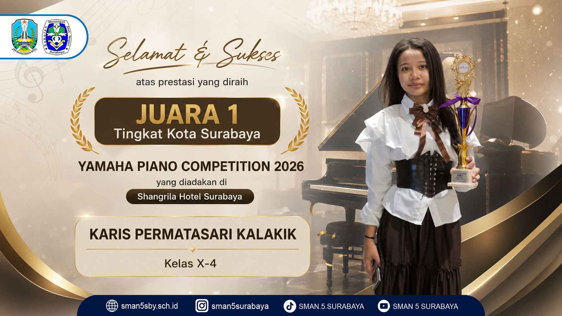 Juara 1 Yamaha Piano Competition 2026