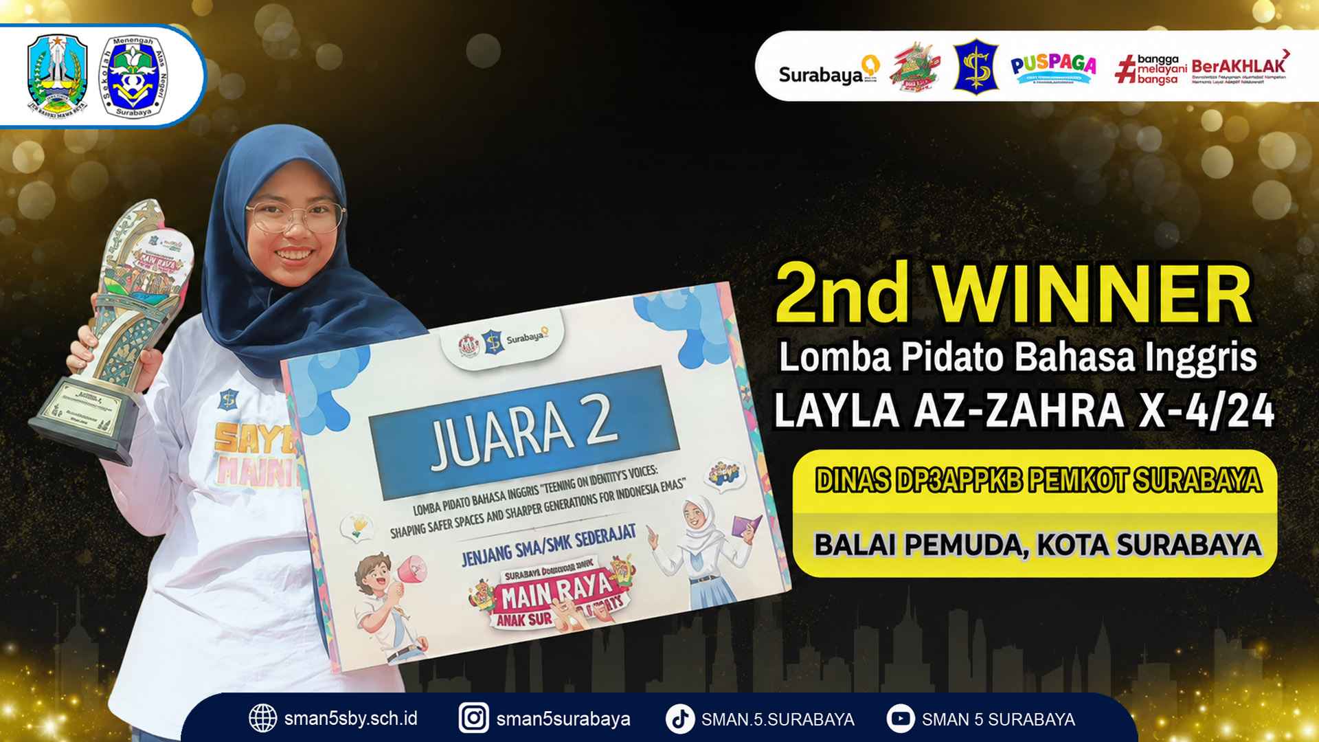 Juara II Lomba Pidato Bahasa Inggris