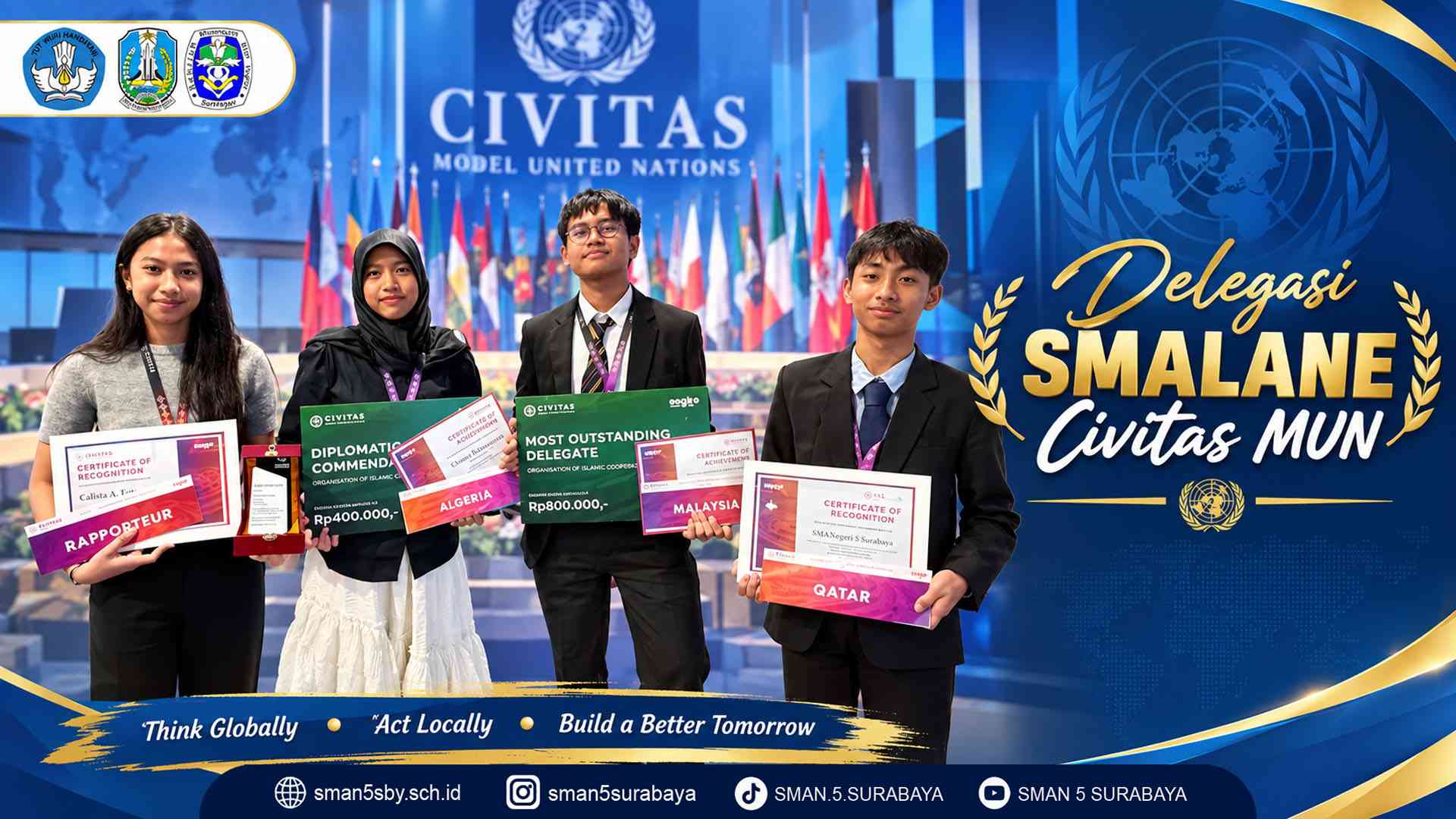 Raih Prestasi Gemilang di Civitas Model United Nations 2026